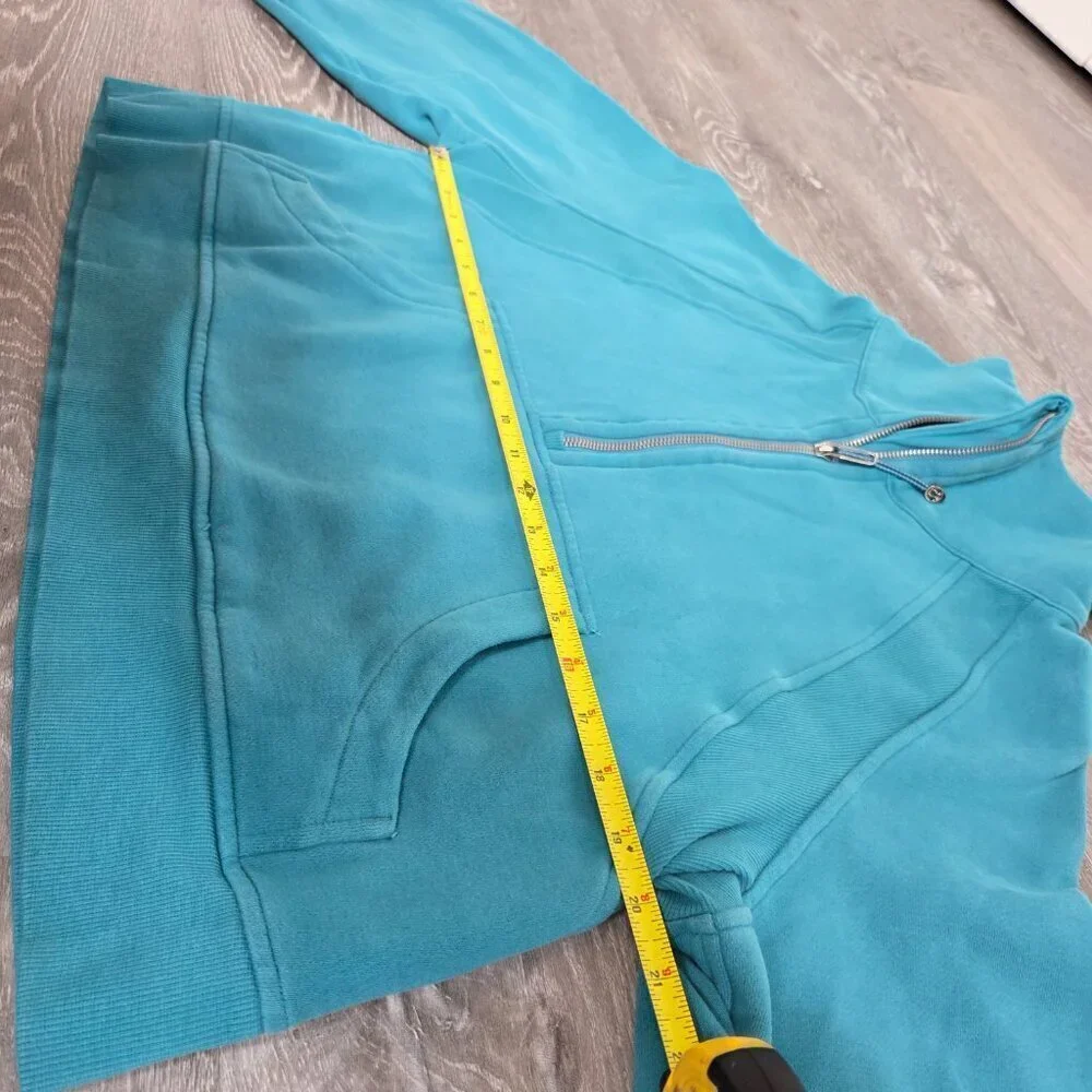 Lululemon - Women's Scuba Oversized Funnel-Neck Half Zip Storm Teal Size - M/L